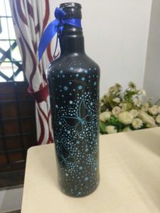 Hand-Painted Decorative Bottles (Set of 5)