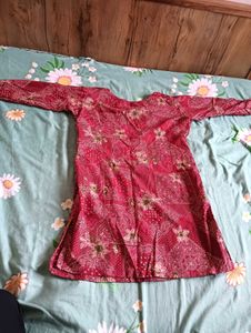Maroon Printed co-ord set