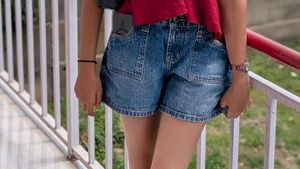 Classic Blue Denim Shorts