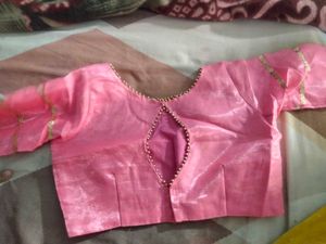 net pink saree