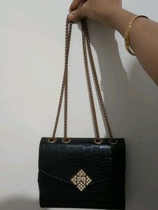 Chic Black Shoulder Bag