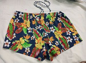 Tropical Floral Bikini Bottoms 🤎