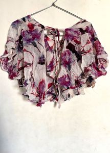 Bohemian Floral Print Blouse