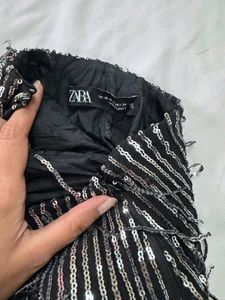 Glitz pop mini skirt zara
