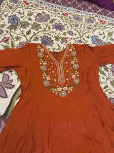 Beautiful Embroidered Kurta and kurt