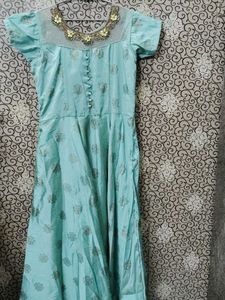Elegant Teal Anarkali Suit