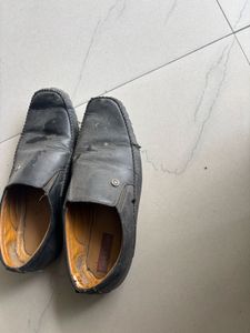 Men's Black Leather Loafers
