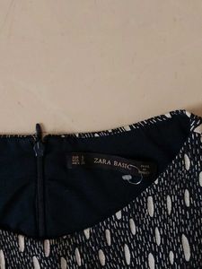 Zara Chic Patterned Fit &amp; Flare Dress