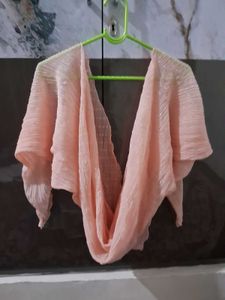 Sheer Pleated Bolero Shrug