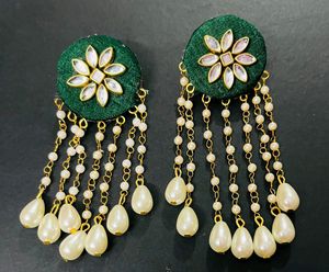 Fancy Fabric Earrings All Colours Available