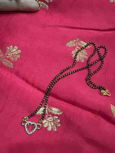 Elegant Heart Pendant Mangalsutra Set