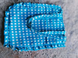 Cute Blue Gingham Tote Bag