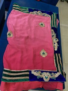 Pink Heavy Saree with Blouse