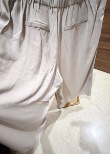 Elegant Beige Palazzo Pants