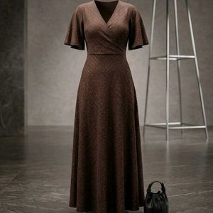 Elegant A-line maxi  dress