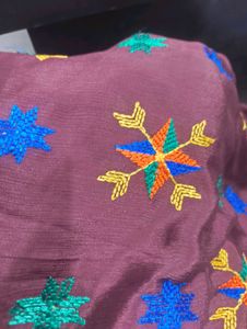 Embroidered fulkari dupatta
