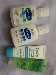 Combo Of Cetaphil And Simple Trial Packs