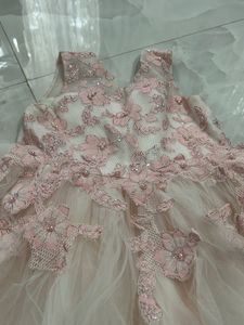 Beautiful Pink frock with florals