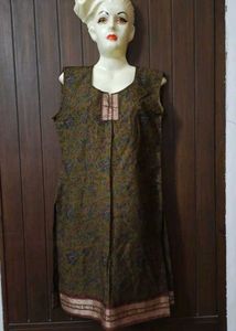 Ethnic Printed Sleeveless Kurta