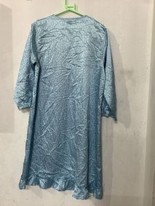 Light Blue Polka Dot Nightgown