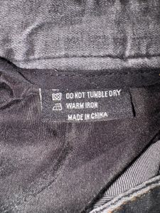 Balmain Style Dark Wash Moto Jeans