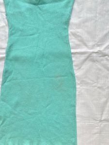 Aqua Halter Neck Mini Dress
