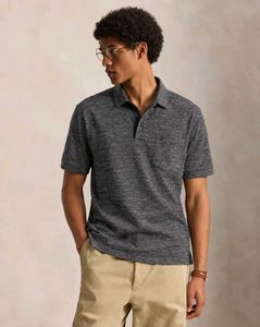 Men's Grey Heathered Polo T-Shirt