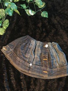 mini denim skirt
