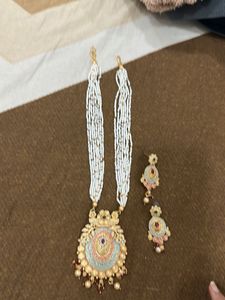 Elegant Beaded Necklace & Earrings Set