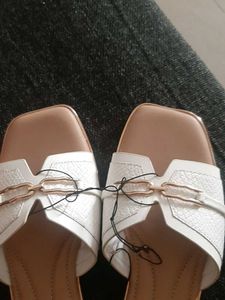 New Westside White Slides for Women