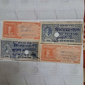 4 Jodhpur,Kotah Princely states big stamps