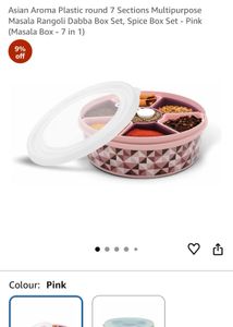 Asian Aroma Spice/Dry Fruit Box - Pink