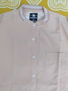 Men's Band Collar Shirt