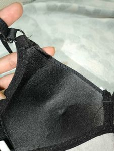 padded black bra