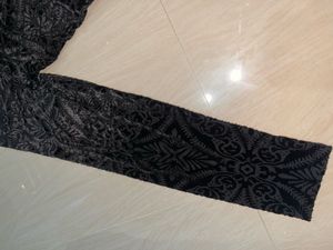 Elegant Black Velvet Maxi Dress