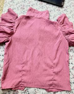 Chic Textured Puff Sleeve Top