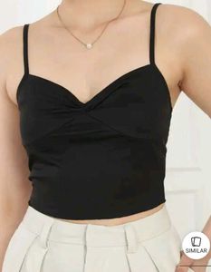 Shein Adjustable Spaghetti Strap Twist-Front Cami