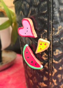 Cute Kawaii Charms - Heart, Pizza, Watermelon