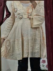 Boho Floral Embellished Kurta