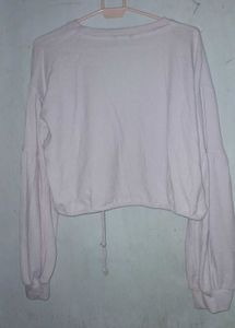 Lavender Waffle Knit Cropped Pullover