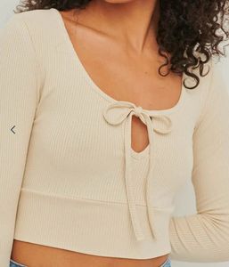 Tie-Front Long Sleeves(L)