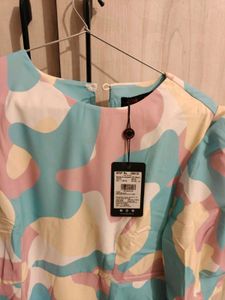 Vibrant Abstract Print Dress