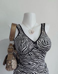Zebra Print Tank Top