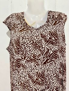 Chic Animal Print Midi Dress