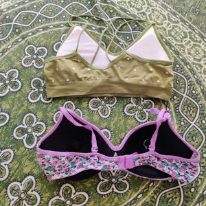 Cute Bras - Floral and Star Print
