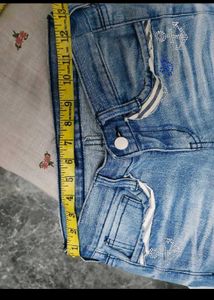 Designer Blue Anchor Print Jeans