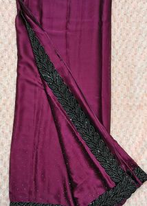 Elegant Maroon Saree new untouched/unused
