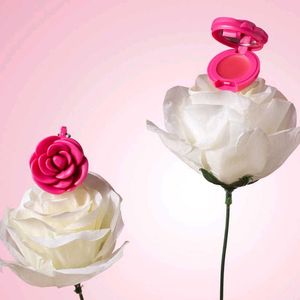 Pink Flower Blush Keychain