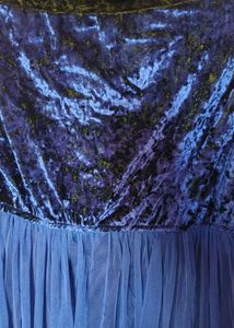 Velvet Off-Shoulder Tulle Dress