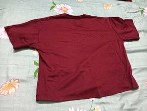 Maroon T-shirt for women